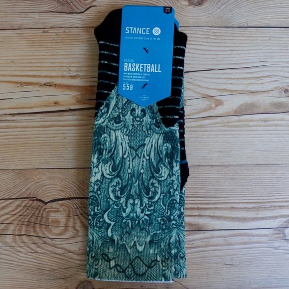 Stance Fusion Basketball Cash Men’s Crew Socks - Picture 4 of 13